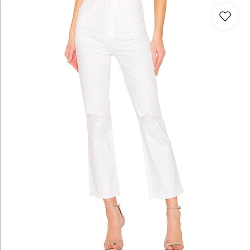 MOTHER Denim The Tripper White Jeans